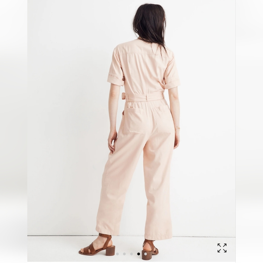 Madewell Top Stitched Coverall Jumpsuit, Size 0 - Picture 2 of 5